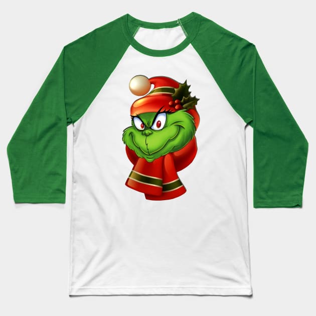 Grinchmas Baseball T-Shirt by Balonku